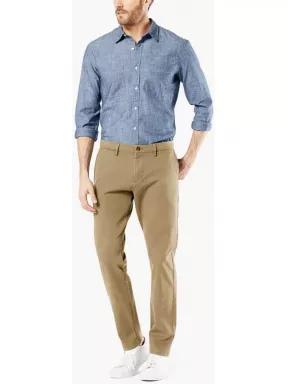 pantaloni de strada pt. barbati Dockers Smart 360 Chino Taper maro 3