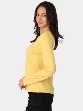 tricou cu maneci lungi, pentru sport pt. femei TBS Dockitee galben 3