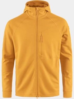 pulover cu gluga pt. barbati Fjallraven Abisko Grid Fleece Hoodie M galben 1