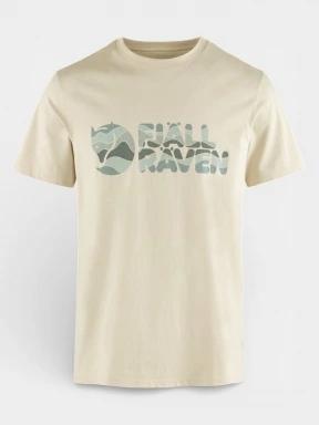 tricou cu maneci scurte pt. barbati Fjallraven Multicolor Logo T-shirt M alb 1