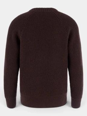 pulover tricotat pt. barbati Fjallraven Övik Waffle Knit M maro 3
