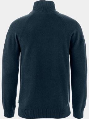 pulover tricotat pt. barbati Fjallraven Övik Lite Half Zip M albastru inchis 3