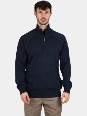 pulover tricotat pt. barbati Fjallraven Övik Lite Half Zip M albastru inchis 1