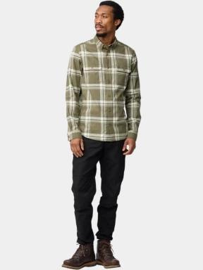 camasa cu maneci lungi pt. barbati Fjallraven Övik Lite Flannel Shirt M verde 1