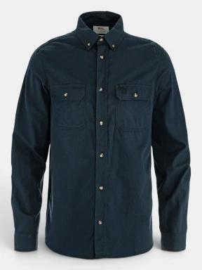 camasa cu maneci lungi pt. barbati Fjallraven Övik Lite Flannel Shirt M albastru inchis 1
