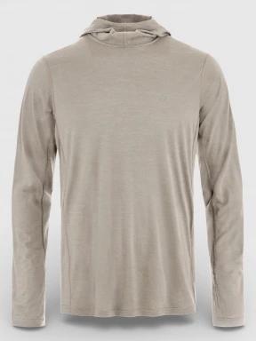 tricou cu maneci lungi, pentru sport pt. barbati Fjallraven Abisko Wool Hoodie M maro 1