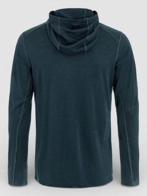 tricou cu maneci lungi, pentru sport pt. barbati Fjallraven Abisko Wool Hoodie M albastru inchis 3