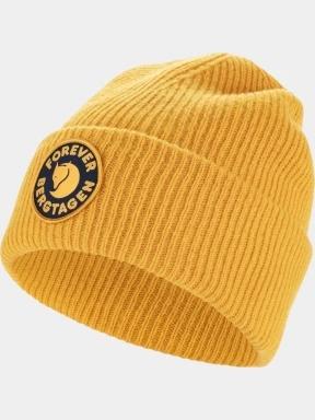 caciula tricotata Fjallraven Bergtagen Forever Wool Beanie galben 1