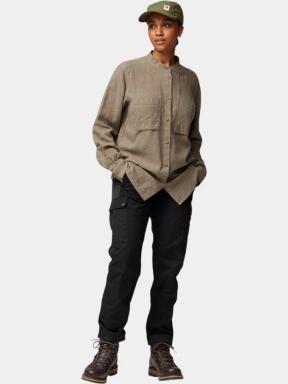 camasa cu maneci lungi pt. femei Fjallraven Övik Hemp Shirt LS W maro 1