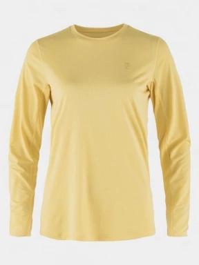 tricou cu maneci lungi, pentru sport pt. femei Fjallraven Abisko Day Hike LS W galben 1