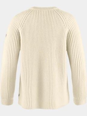 pulover tricotat pt. femei Fjallraven Övik Rib Sweater W alb 3