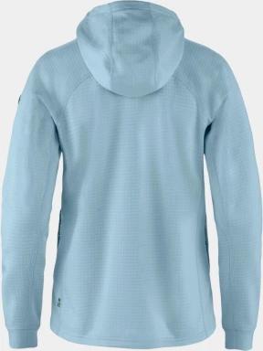 pulover polar pt. femei Fjallraven Abisko Grid Fleece Hoodie W albastru deschis 3