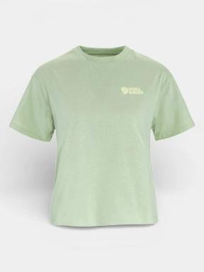 tricou pentru sport, cu maneci scurte pt. femei Fjallraven Forest Walk T-shirt  W verde deschis 1