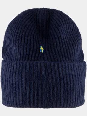caciula tricotata Fjallraven 1960 Logo Hat albastru inchis 3