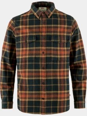 camasa cu maneci lungi pt. barbati Fjallraven Övik Twill Shirt M portocaliu 1