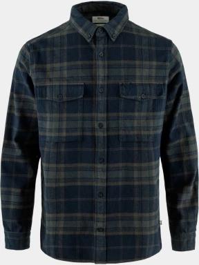 camasa cu maneci lungi pt. barbati Fjallraven Övik Twill Shirt M albastru inchis 1