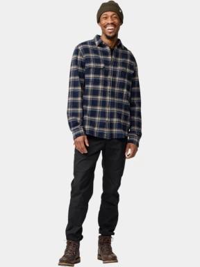 camasa cu maneci lungi pt. barbati Fjallraven Övik Heavy Flannel Shirt M albastru inchis 1