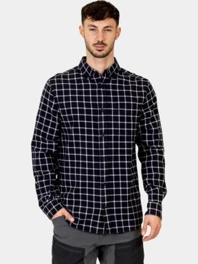camasa cu maneci lungi pt. barbati Fjallraven Övik Flannel Shirt M albastru inchis 1