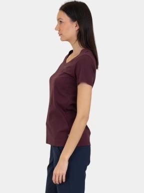 tricou cu maneci scurte pt. femei Fjallraven 1960 Logo T-shirt W bordo 3