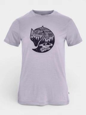 tricou pentru sport, cu maneci scurte pt. femei Fjallraven Abisko Wool Fox SS W violet 1