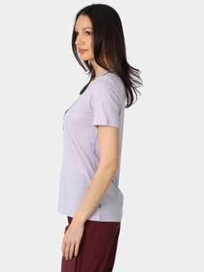 tricou pentru sport, cu maneci scurte pt. femei Fjallraven Abisko Wool Fox SS W violet 3