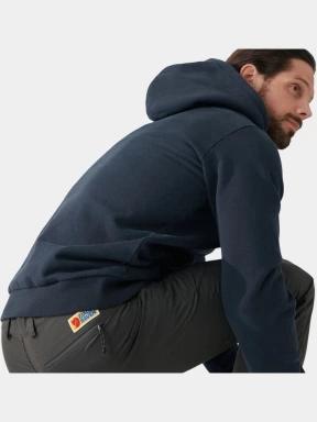 pulover cu gluga pt. barbati Fjallraven Fjällräven Logo Hoodie M albastru inchis 3