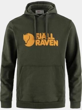 pulover cu gluga pt. barbati Fjallraven Fjällräven Logo Hoodie M verde 1