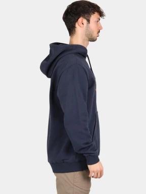 pulover cu gluga pt. barbati Fjallraven Fjällräven Logo Hoodie M albastru inchis 3
