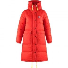 jacheta de puf pt. femei Fjallraven Expedition Long Down Parka W rosu 1