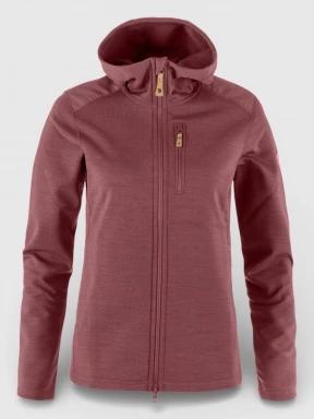 pulover polar pt. barbati Fjallraven Keb Fleece Hoodie W bordo 1