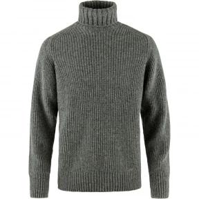 pulover tricotat pt. barbati Fjallraven Övik Roller Neck Sweater M gri 1