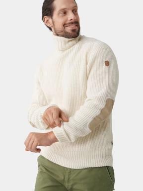 pulover tricotat pt. barbati Fjallraven Övik Roller Neck Sweater M nisip 1