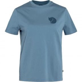 tricou cu maneci scurte pt. femei Fjallraven Fox Boxy Logo Tee W albastru 1