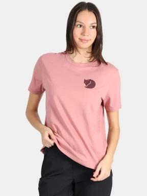 tricou cu maneci scurte pt. femei Fjallraven Fox Boxy Logo Tee W roz 1