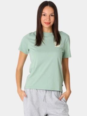 tricou cu maneci scurte pt. femei Fjallraven Fox Boxy Logo Tee W verde deschis 1