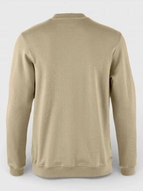 pulover pt. barbati Fjallraven 1960 Logo Badge Sweater M nisip 3