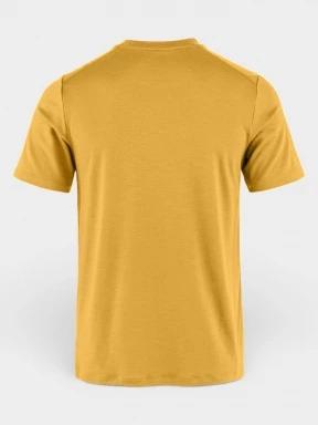 tricou pentru sport, cu maneci scurte pt. barbati Fjallraven Abisko Wool SS M galben 3