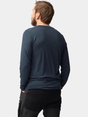 tricou cu maneci lungi pt. barbati Fjallraven Abisko Wool LS M albastru inchis 3