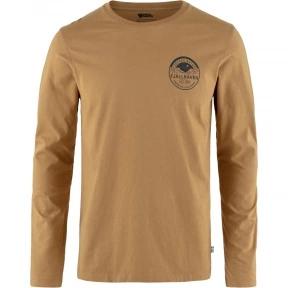 tricou cu maneci lungi pt. barbati Fjallraven Forever Nature Badge LS M maro 1