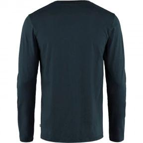 tricou cu maneci lungi pt. barbati Fjallraven Forever Nature Badge LS M albastru inchis 3