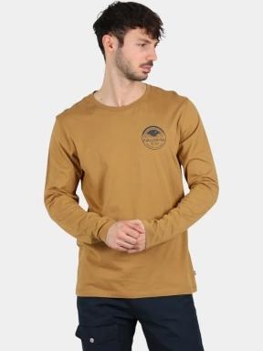 tricou cu maneci lungi pt. barbati Fjallraven Forever Nature Badge LS M maro 1