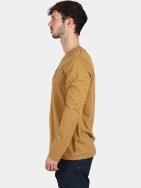 tricou cu maneci lungi pt. barbati Fjallraven Forever Nature Badge LS M maro 3
