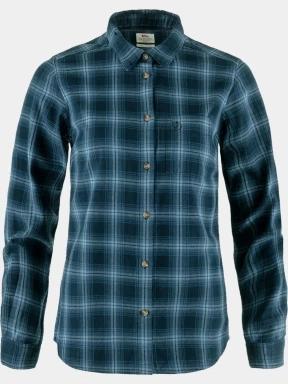 camasa cu maneci lungi pt. femei Fjallraven Övik Flannel Shirt W albastru 1