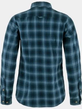 camasa cu maneci lungi pt. femei Fjallraven Övik Flannel Shirt W albastru 3