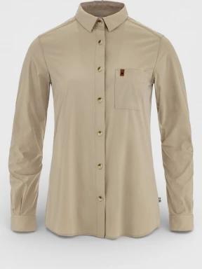 camasa cu maneci lungi pt. femei Fjallraven Övik Lite Shirt LS W nisip 1