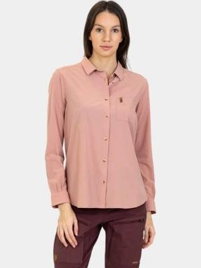 camasa cu maneci lungi pt. femei Fjallraven Övik Lite Shirt LS W roz 1