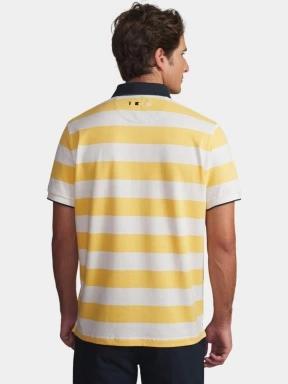 tricou cu guler pt. barbati TBS Govanpol galben 3