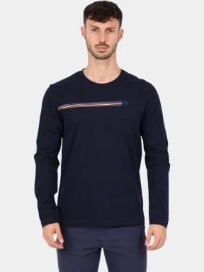 tricou cu maneci lungi pt. barbati TBS Jonsitee albastru inchis 1