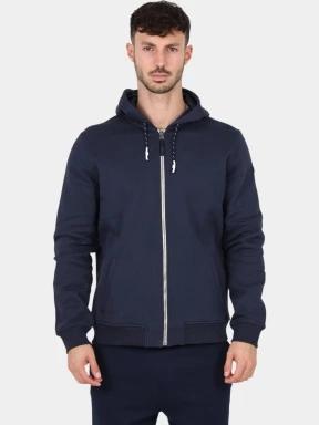 pulover cu gluga pt. barbati TBS Julinzip albastru inchis 1
