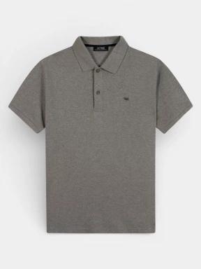 tricou cu guler pt. barbati TBS Liciopol gri 1